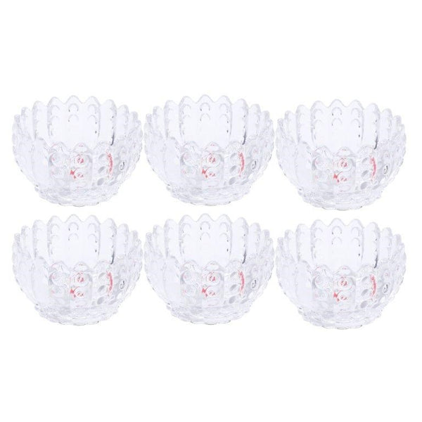 Crystal Glass Ice Cream and Dessert Bowl Set of 6 Pcs 243ML  (Ctn Box 8 units)