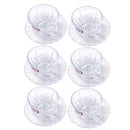 Premium Clear Glass Tea cup with Saucer Set of 6 Pcs 9*6.5/13.5 cm (Ctn Box 8 units)