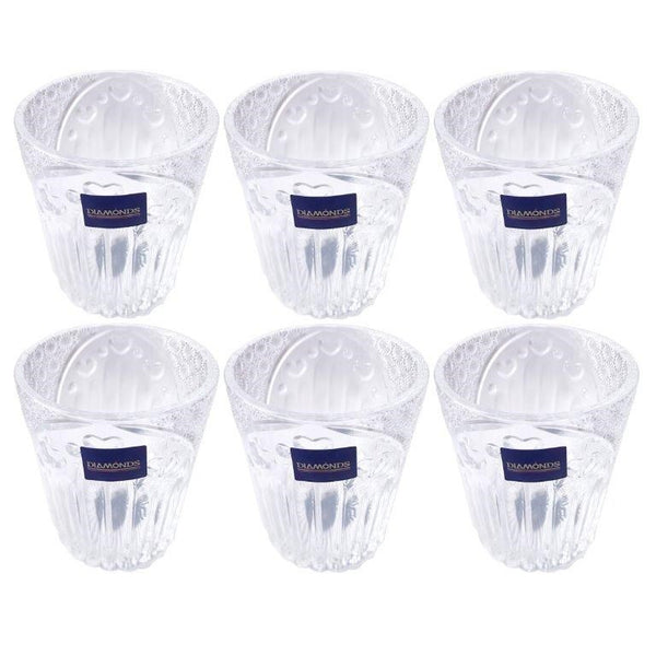 Premium Lead Free Glass Tumblers Set of 6 Pcs 260 ml  (Ctn Box 12 units)