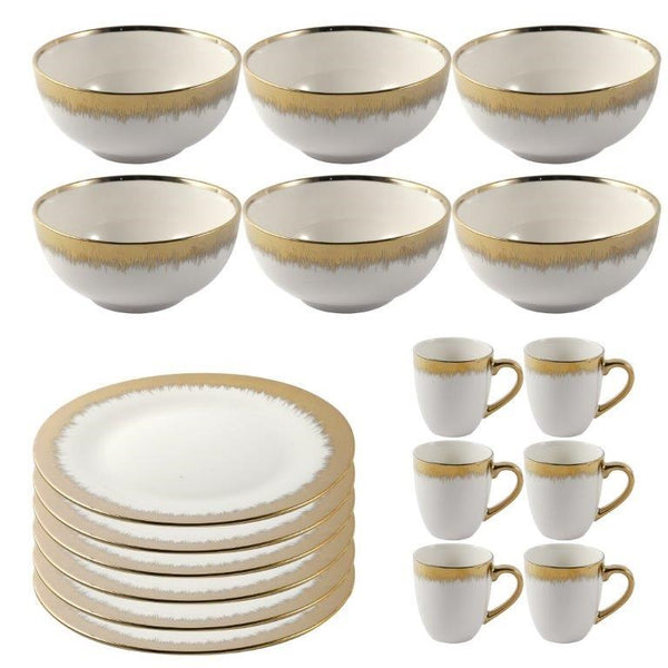 Ceramic Bowl and Plates Set of 24 Pcs (Ctn Box 2 units)