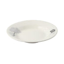 White Ceramic Floral Print Tableware Round Serving Dish Plate 6''  (Ctn Box 100 units)