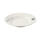 White Ceramic Floral Print Tableware Round Serving Dish Plate 8''  (Ctn Box 60 units)