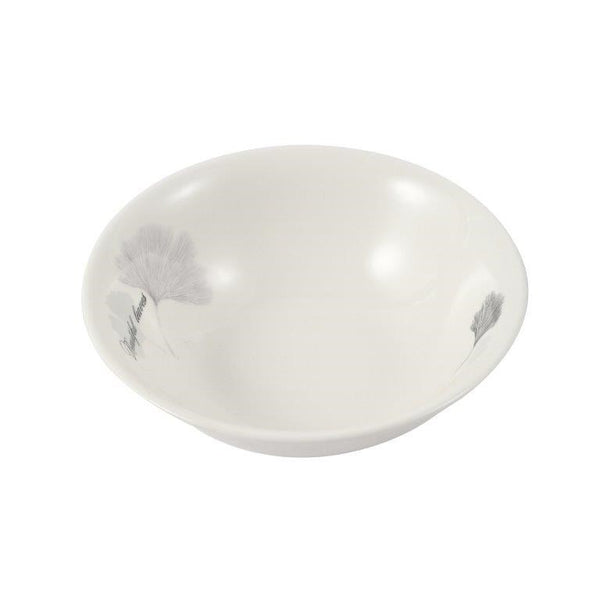 White Ceramic Floral Print Tableware Round Serving Dish Bowl 6''  (Ctn Box 80 units)