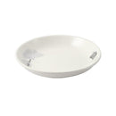 White Ceramic Floral Print Tableware Round Serving Dish Plate 6''  (Ctn Box 100 units)