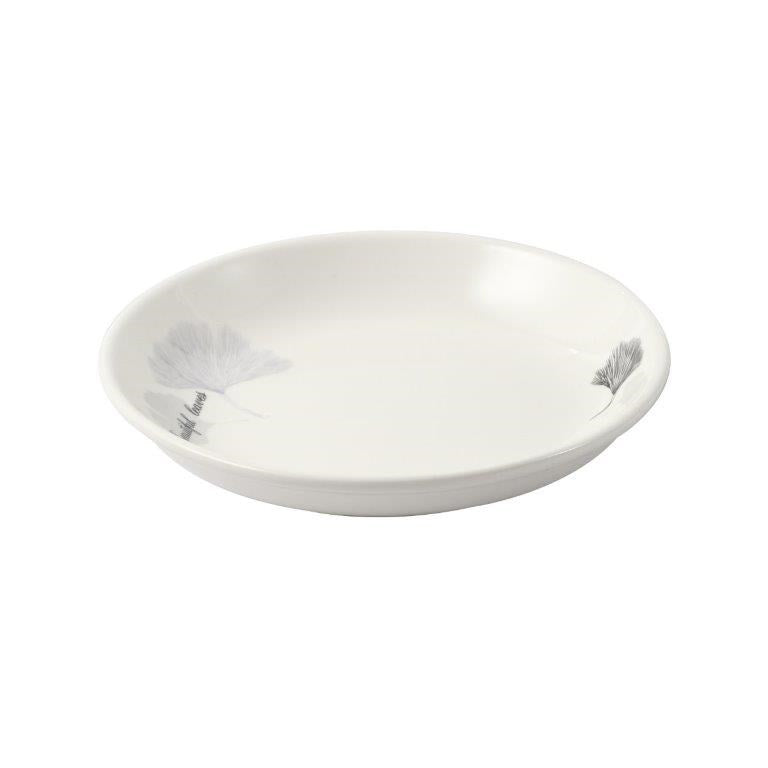 White Ceramic Floral Print Tableware Round Serving Dish Plate 6''  (Ctn Box 100 units)
