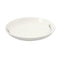 White Ceramic Floral Print Tableware Round Serving Dish Plate 10''  (Ctn Box 35 units)