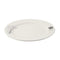 White Ceramic Floral Print Tableware Round Serving Dish Plate 9''  (Ctn Box 40 units)