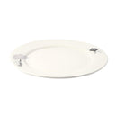 White Ceramic Floral Print Tableware Round Serving Dish Plate 10.5''  (Ctn Box 36 units)