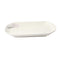 White Ceramic Floral Print Tableware Oval Serving Dish Plate 32 cm  (Ctn Box 30 units)