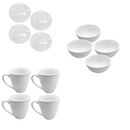 Vanilla White Ceramic Dinner Set of 16 Pcs (Ctn Box 2 units)