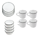 Vanilla White Ceramic Dinner Set of 16 Pcs (Ctn Box 2 units)