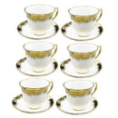 Ceramic Tea Cup and saucer Abstract Print ** 200cc/14 cm  (Ctn Box 12 units)
