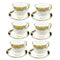 Ceramic Tea Cup and saucer Abstract Print ** 200cc/14 cm  (Ctn Box 12 units)