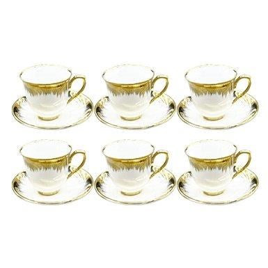 Ceramic Coffee Cup and saucer Abstract Print ** 90cc/11 cm  (Ctn Box 20 units)