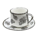 Ceramic Coffee Cup and saucer Abstract Print ** 90cc/10.5 cm  (Ctn Box 20 units)