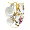 Ceramic Coffee Mug Set of 6 Pcs with Stand Floral Pattern shelf39 cm /8.5*10.5 cm  (Ctn Box 8 units)
