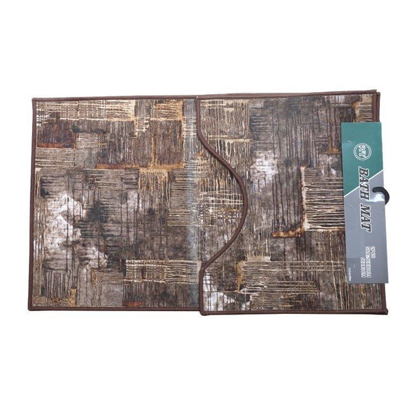 Abstract Design Non Slip Bath Mat Set of 2 Pcs 50*80 cm/50*40 cm  (Ctn Box 50 units)