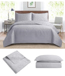 Plain Color Comforter Bedspread Bedding Set Bed Cover with Pillowcase Set need inspect (Ctn Box 10 units)