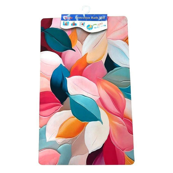 Multi Color Abstract Design Non Slip Bath Mat 38*58 cm  (Ctn Box 60 units)
