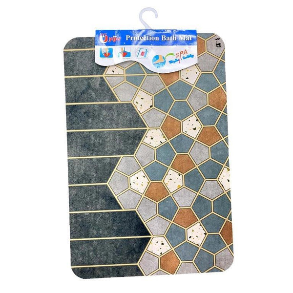 Multi Color Abstract Design Non Slip Bath Mat 48*78 cm  (Ctn Box 40 units)