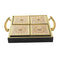 Deco Candy Box Nuts and Chocolates 4 Slot Serving Tray with Lid 34*30*8 cm  (Ctn Box 12 units)
