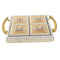 Deco Candy Box Nuts and Chocolates 3 Slot Serving Tray with Lid 34*30*8 cm  (Ctn Box 12 units)
