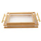Plastic Rectangular Serving Tray Set of 2 46.5*28*6 cm/38.5*23*6 cm  (Ctn Box 12 units)