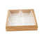 Deco Candy Box Nuts and Chocolates 3 Slot Serving Tray with Lid 26*25.5*7.5 cm  (Ctn Box 12 units)