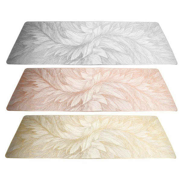 Deco Rectangle Abstract Pattern Plastic Dining Table Placemat 33*90 cm (Ctn Box 120 units)