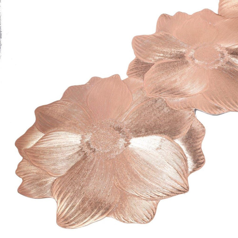 Deco Flower Abstract Pattern Plastic Dining Table Placemat 34*90 cm (Ctn Box 120 units)