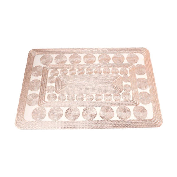 Deco Flower Abstract Pattern Plastic Dining Table Placemat 30*45 cm (Ctn Box 300 units)