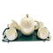 Ceramic Tea Cup with Kettle and Serving Tray Set of 8 Pcs ** 9*7.5/9.5*23.5/30.5*4.5cm  (Ctn Box 8 units)