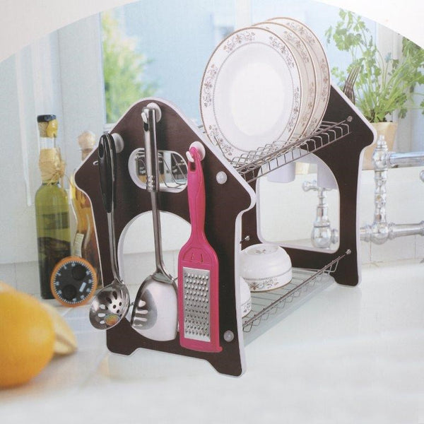 Plastic and Chrome Dish Rack Cutlery Holder 50*30.5*35 cm  (Ctn Box 10 units)