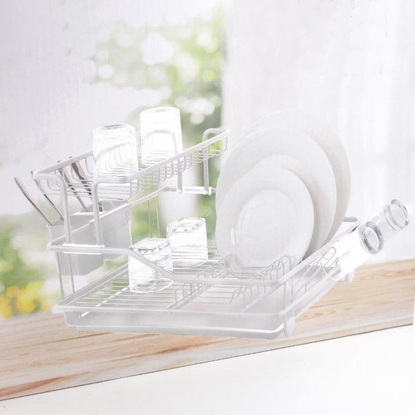 Silver Metal Dish Rack Cutlery Holder 45.5*32*27.5 cm  (Ctn Box 6 units)