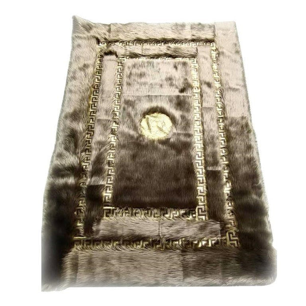 Greek Key Roman Design Fluffy Super Soft Indoor Area Rug Carpet 200*300 cm (Ctn Box 5 units)