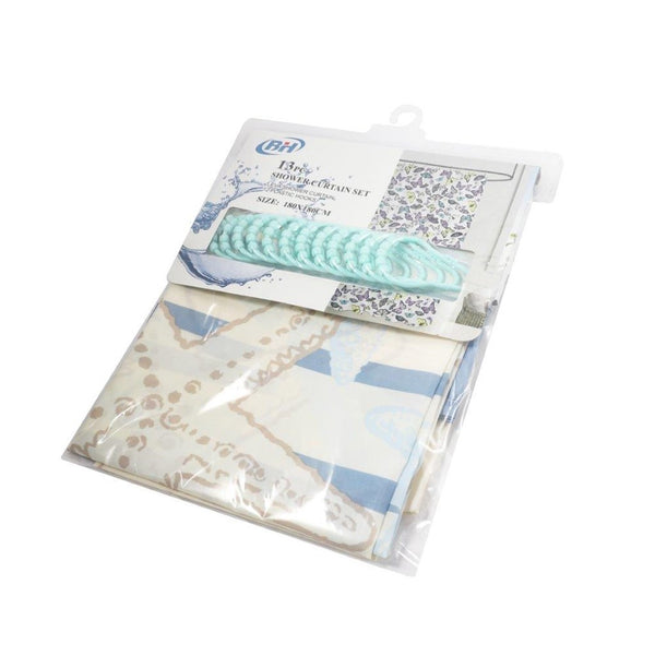 Bathroom Accessories Plastic Abstract Pattern Shower Curtain 1.8*1.8 m (Ctn Box 60 units)