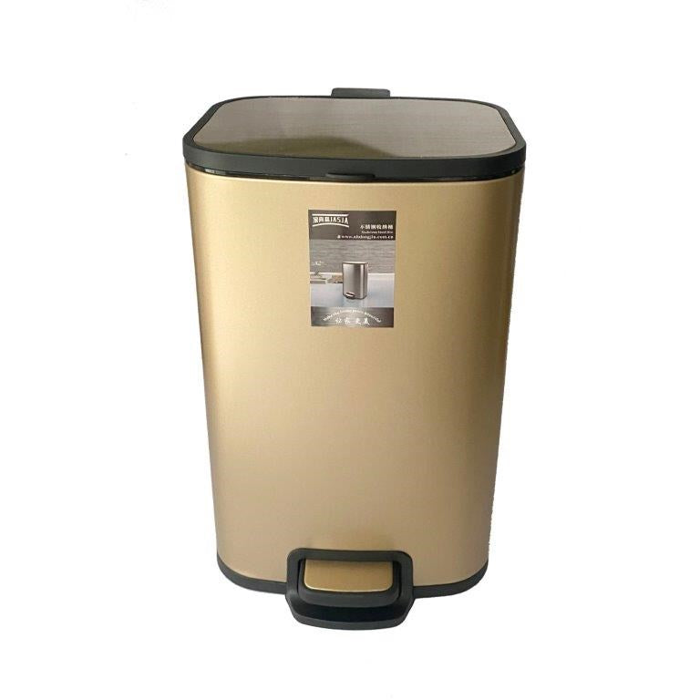 Mix Color Plastic Pedal Rubbish Bin 25*20*38 cm  (Ctn Box 6 units)