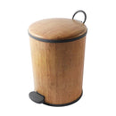 Timber Print Plastic Pedal Rubbish Bin 25*25*33 cm  (Ctn Box 12 units)