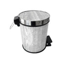 Abstract Print Plastic Pedal Rubbish Bin 21*21*27 cm  (Ctn Box 16 units)