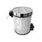 Abstract Print Plastic Pedal Rubbish Bin 21*21*27 cm  (Ctn Box 16 units)