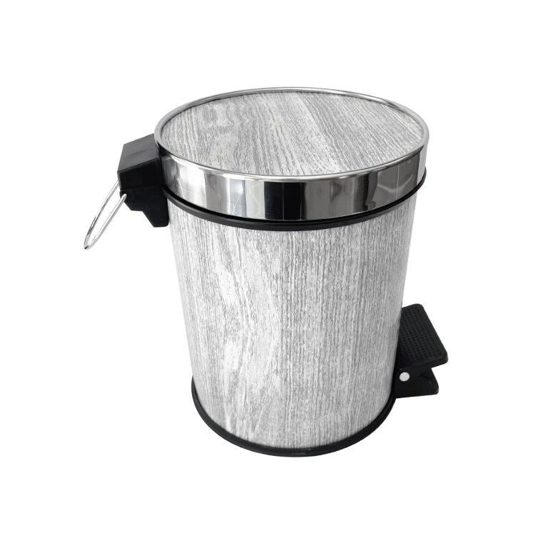 Abstract Print Plastic Pedal Rubbish Bin 21*21*27 cm  (Ctn Box 16 units)