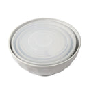 Plastic Airtight Stackable Salad Bowl Set of 4 Pcs 19.5*11/22*13/25.5*14/29*18 cm  (Ctn Box 12 units)