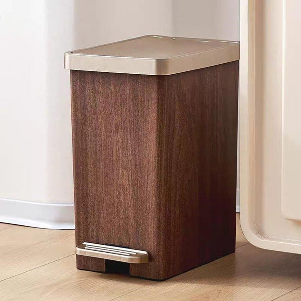 Abstract Print Plastic Pedal Rubbish Bin 28*18*33 cm  (Ctn Box 12 units)