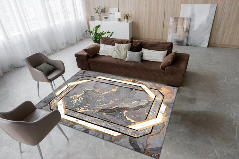 Persian Pattern Modern Style Anti Slip Soft Area Rug Carpet 160*230 cm (Ctn Box 6 units)