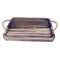 Wooden Serving Tray Set of 2 with Brass Handles 29*39+23*33 cm (Ctn Box 12 units)