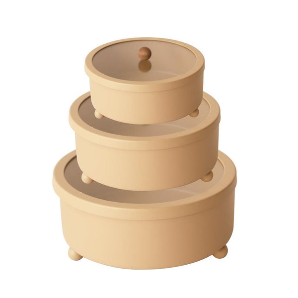 Elegant Metal Round Fruits and Candy Tray Gift BoxSet of 3 Pcs 17*6/25*6/20*6 cm (Ctn Box 8 units)