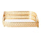 Deco Beige Metal Rectangular Serving Tray Set of 2 Pcs 25*35/40*30 cm (Ctn Box 8 units)