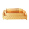 Deco Gold Metal Rectangular Serving Tray Set of 2 Pcs 35*25/30*40 cm (Ctn Box 8 units)
