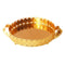 Deco Gold Metal Round Serving Tray Set of 2 Pcs (Ctn Box 8 units)