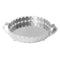Deco Silver Metal Round Serving Tray Set of 2 Pcs (Ctn Box 8 units)